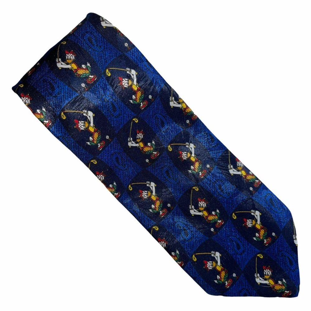 Vintage Walt Disney Donald Duck Golfing Necktie